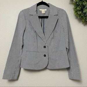 Sandro Paris: Lightweight Seersucker Blazer Size Medium